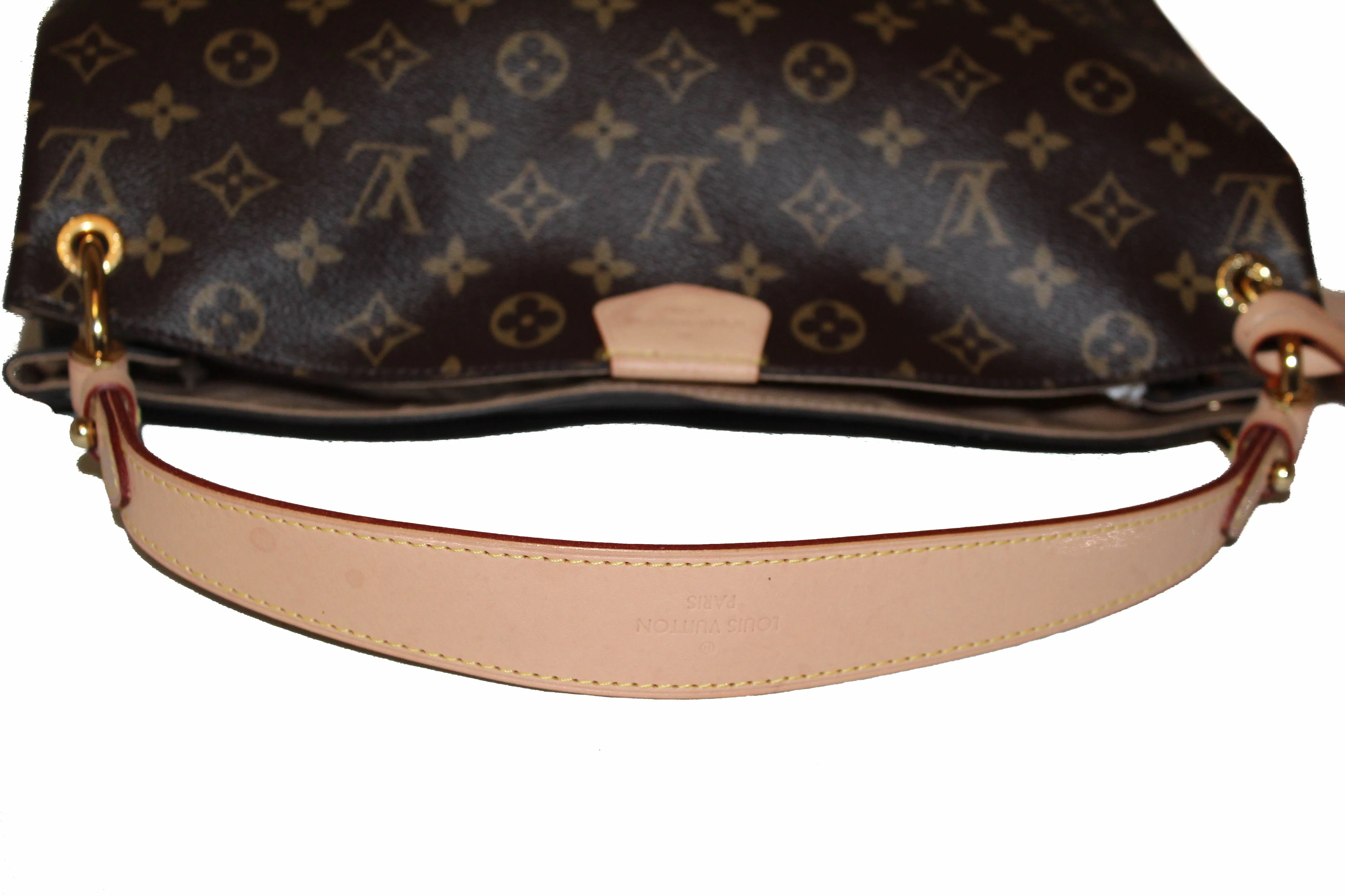 Authentic Louis Vuitton Classic Monogram Canvas Graceful PM Hobo Shoulder Bag