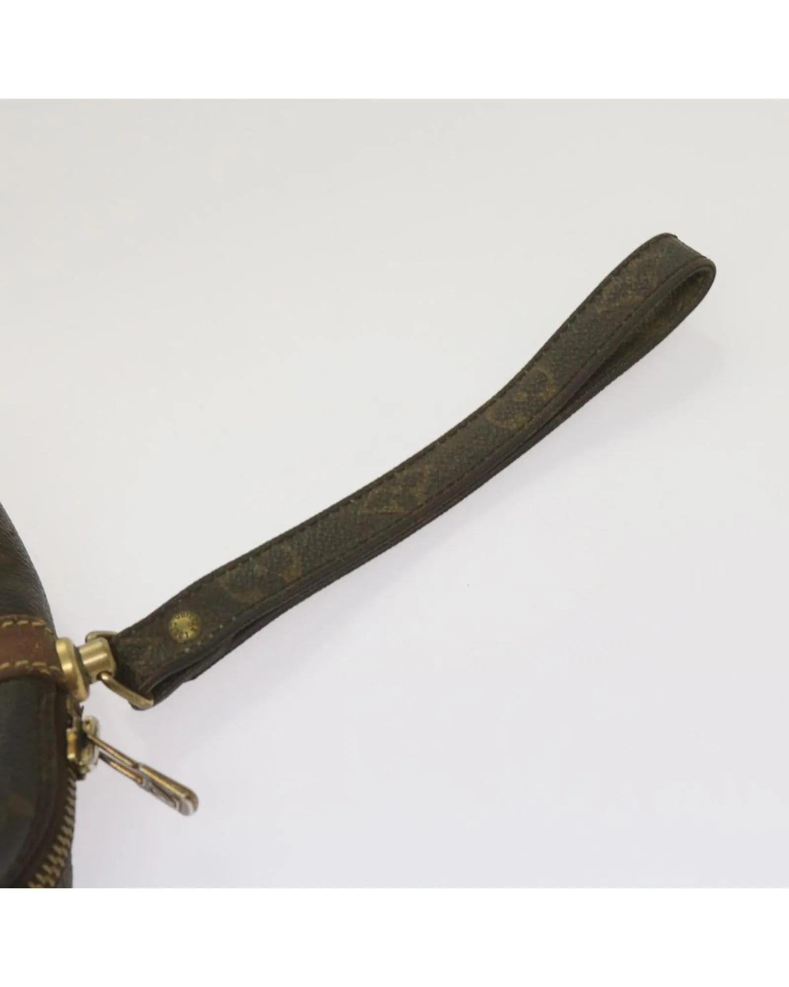 Authentic Monogram Clutch Bag with Dragonne Strap