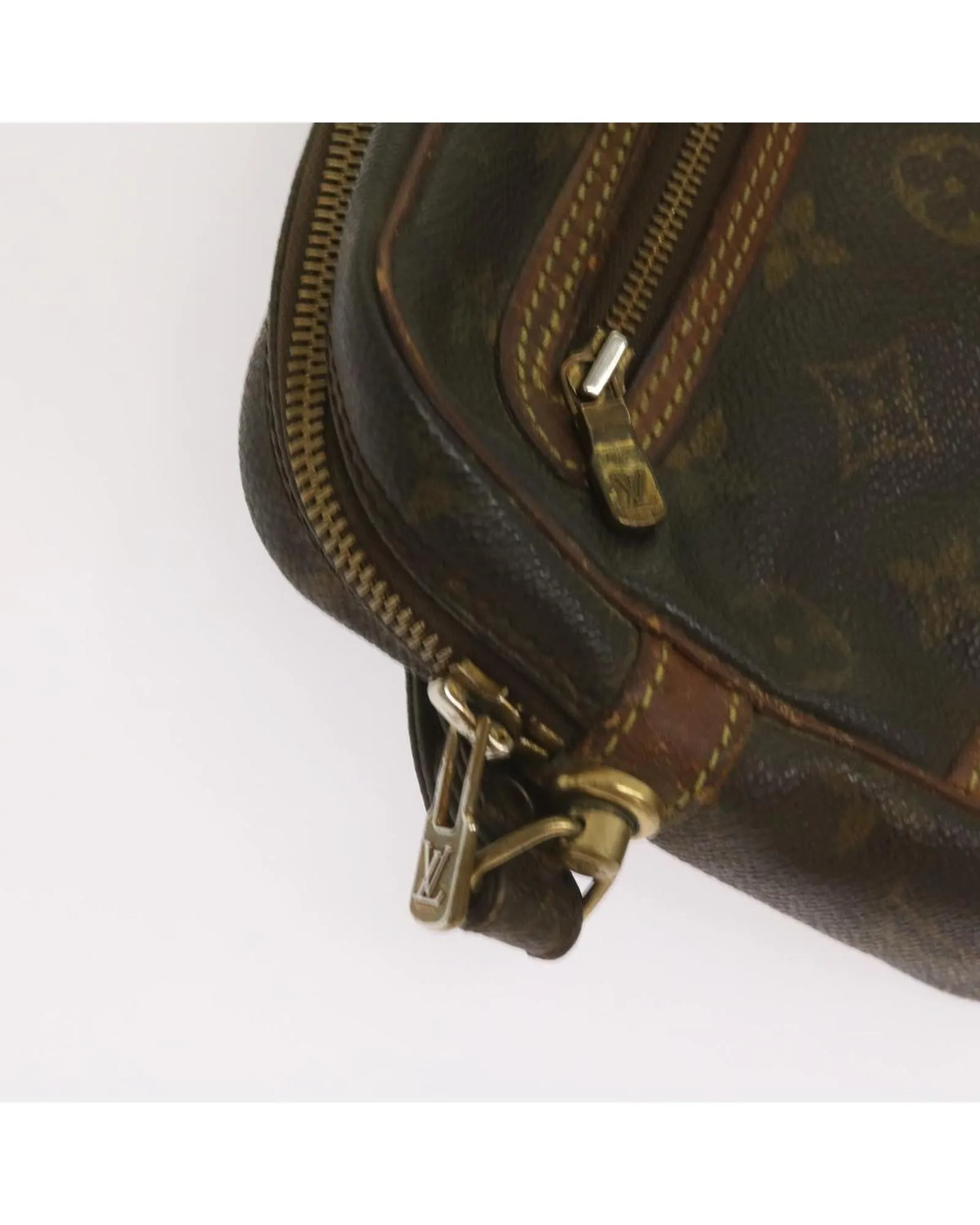 Authentic Monogram Clutch Bag with Dragonne Strap