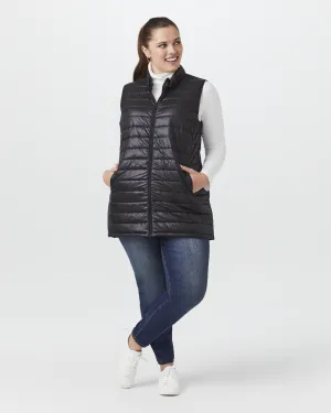 Avalynn Tunic Puffer Vest | Black