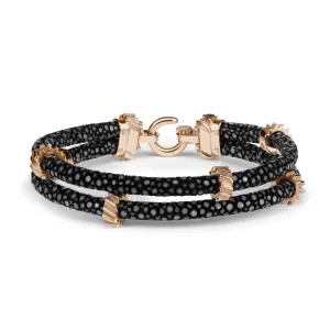 B497 Rose Gold Double Strand Gear