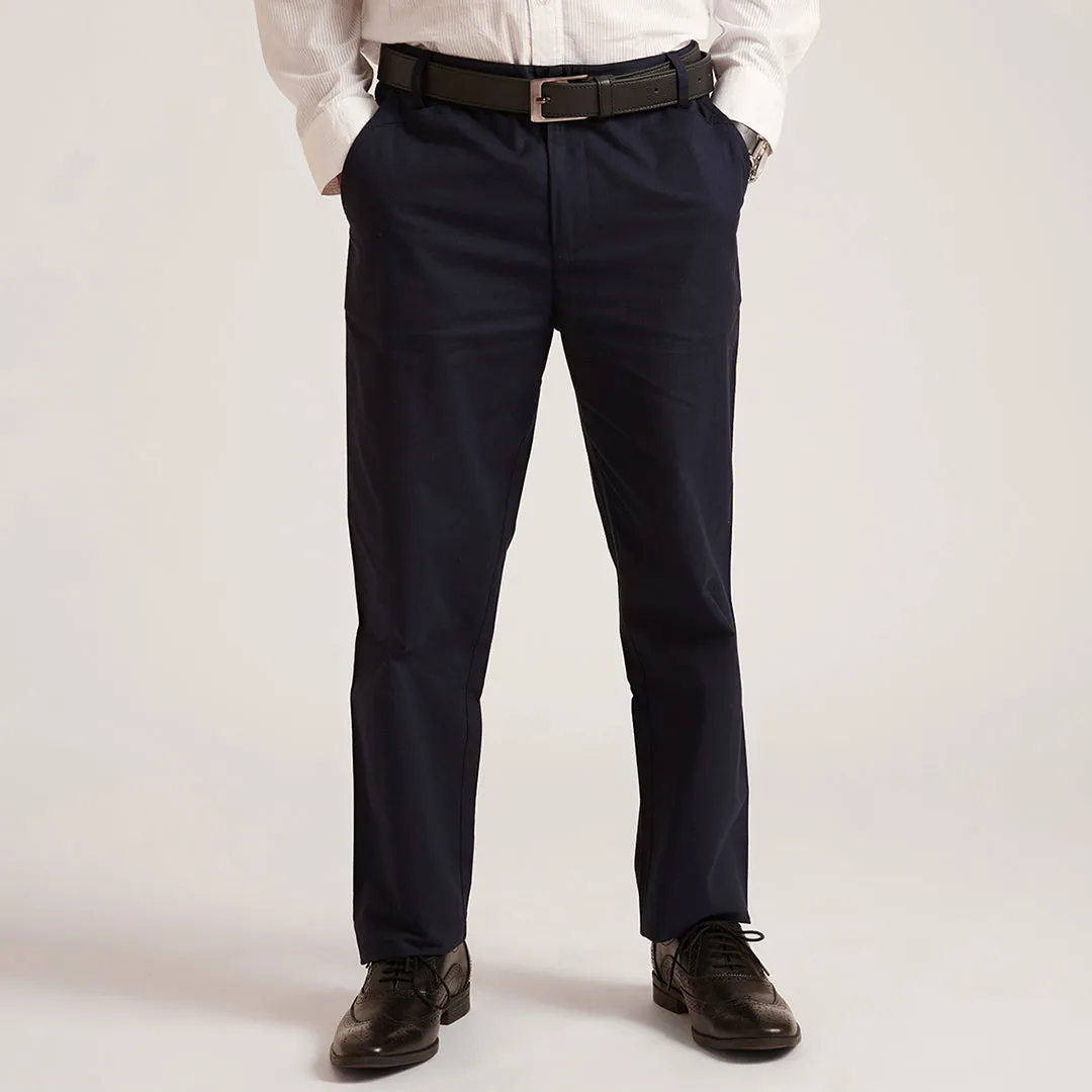 B77 Men's Semi Formal Organic Cotton Straight Trousers