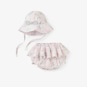 BA - Organic Muslin Bloomer with Sun Hat