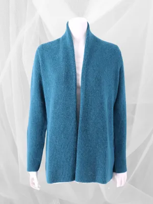Baby Alpaca MILA Shawl Collar Cardigan - Teal
