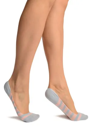 Baby Blue & Pink Stripes Soft Back Top Footsies