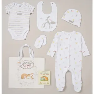 Baby Clothing Gift Set – "Guess How Much I Love You" Unisex (6-Piece Set)