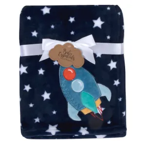 Baby Fleece Blankets 36" x 30" - Space Ship Themed