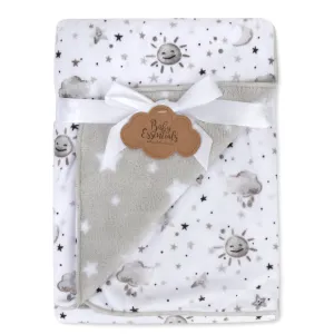 Baby Fleece Reversible Blankets 36" x 30" - Starry Night