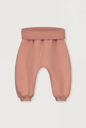 Baby Folded Waist Pants GOTS | Rustic Clay