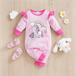 Baby Girl Adorable Cartoon Design Jumpsuits (5 Designs)