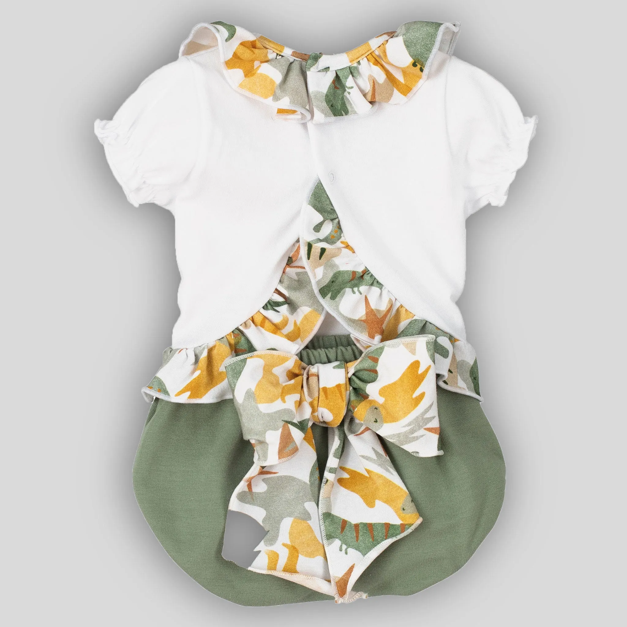 Baby Girls Dinosaur Cotton Jam Pants and Top - Calamaro 17937