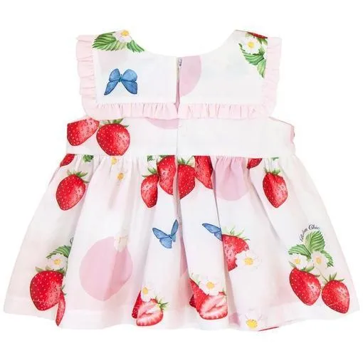 Baby Girls Strawberry Bloomer Set