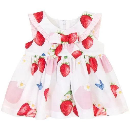 Baby Girls Strawberry Bloomer Set