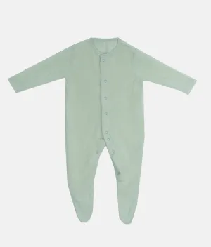 Baby Sleep Suits - Lime Velvet Star