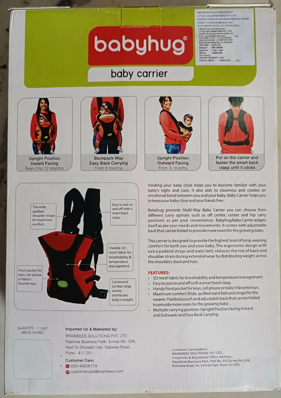 BABYHUG Baby Carrier