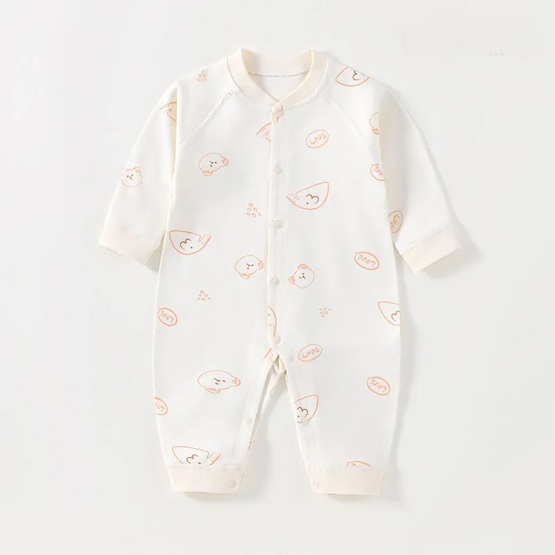 Baby's Cute Cartoon Print Design Jumpsuit (6 Designs)