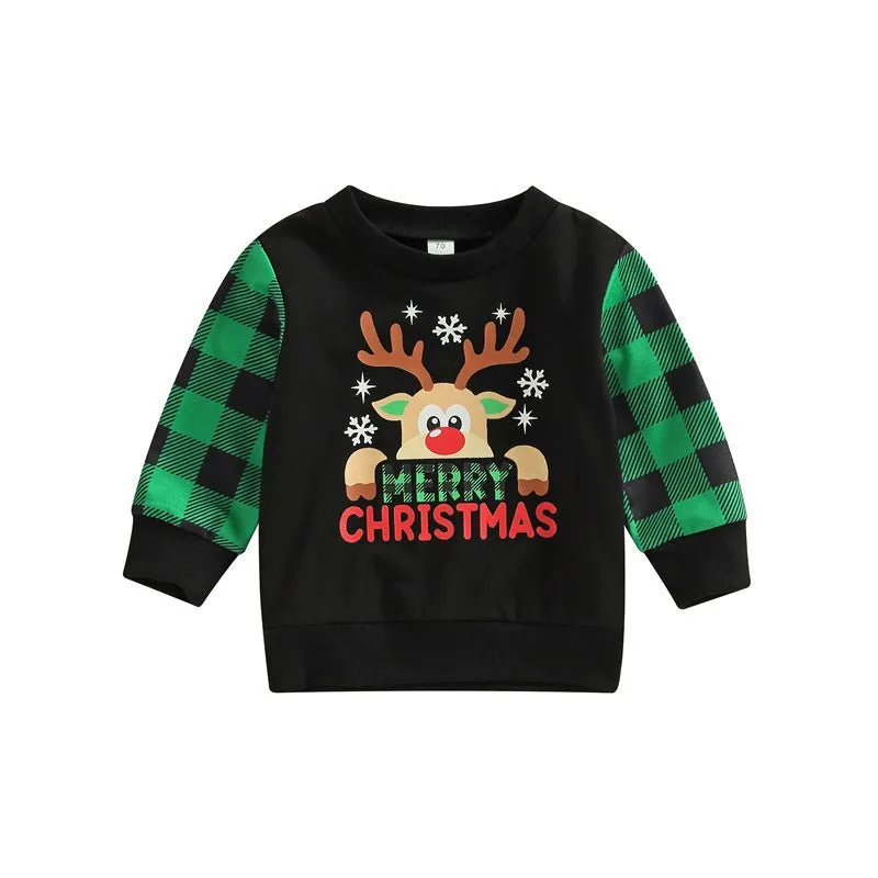 Baby/Toddler Gingerbread Man and Reindeer Sweatshirts