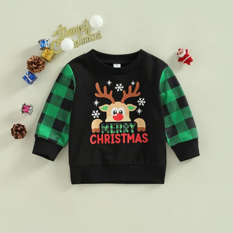 Baby/Toddler Gingerbread Man and Reindeer Sweatshirts