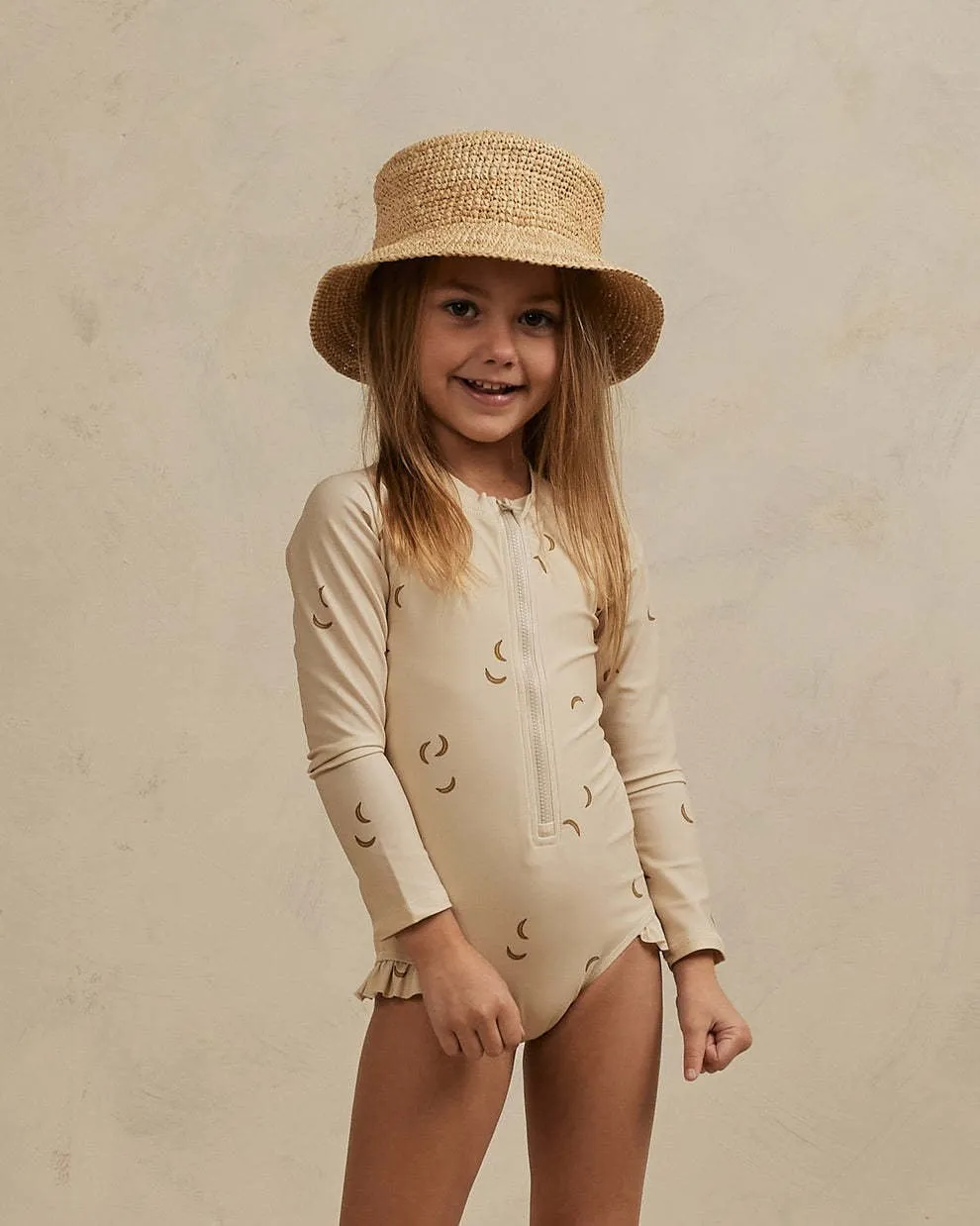 Baby/Toddler Girl Mix Prints Long Sleeve One-Piece Swimsuit (3 Designs)