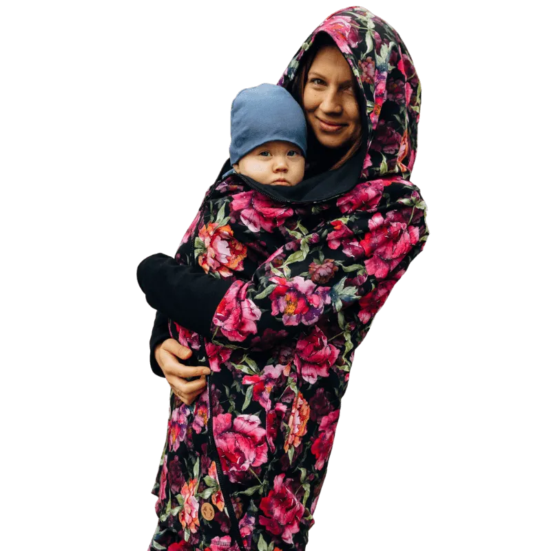 Babywearing Hoodie Peony by LennyLamb