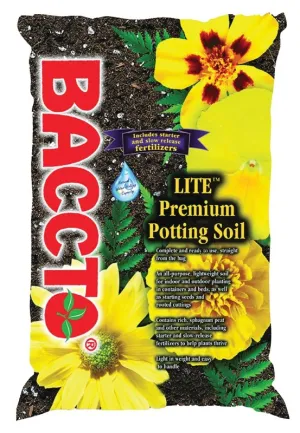 Baccto 1460P Potting Soil, 8 qt, Bag :BAG: QUANTITY: 1
