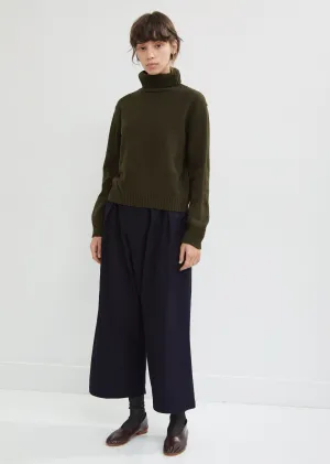 Back Satin Full Wide Pants
