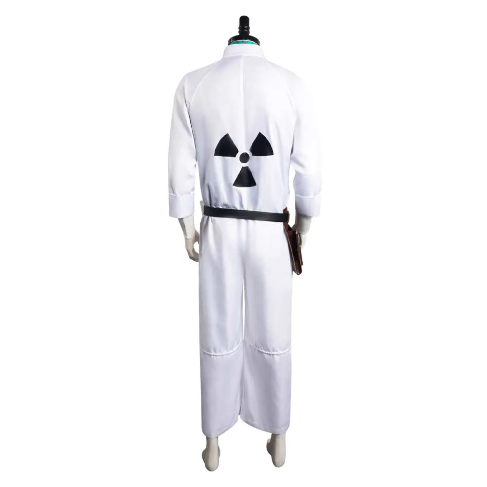 Back to the Future Doc Brown Cosplay Costume Men Jumpsuit Outfits Halloween Carnival Suit