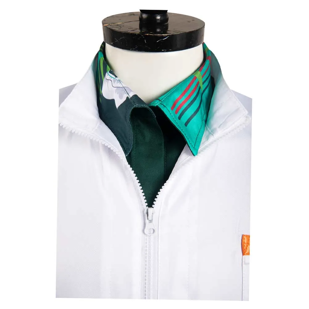 Back to the Future Doc Brown Cosplay Costume Men Jumpsuit Outfits Halloween Carnival Suit