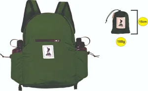 Backpack Ultra Lite Strong Compact Made from Parachute Material Olive