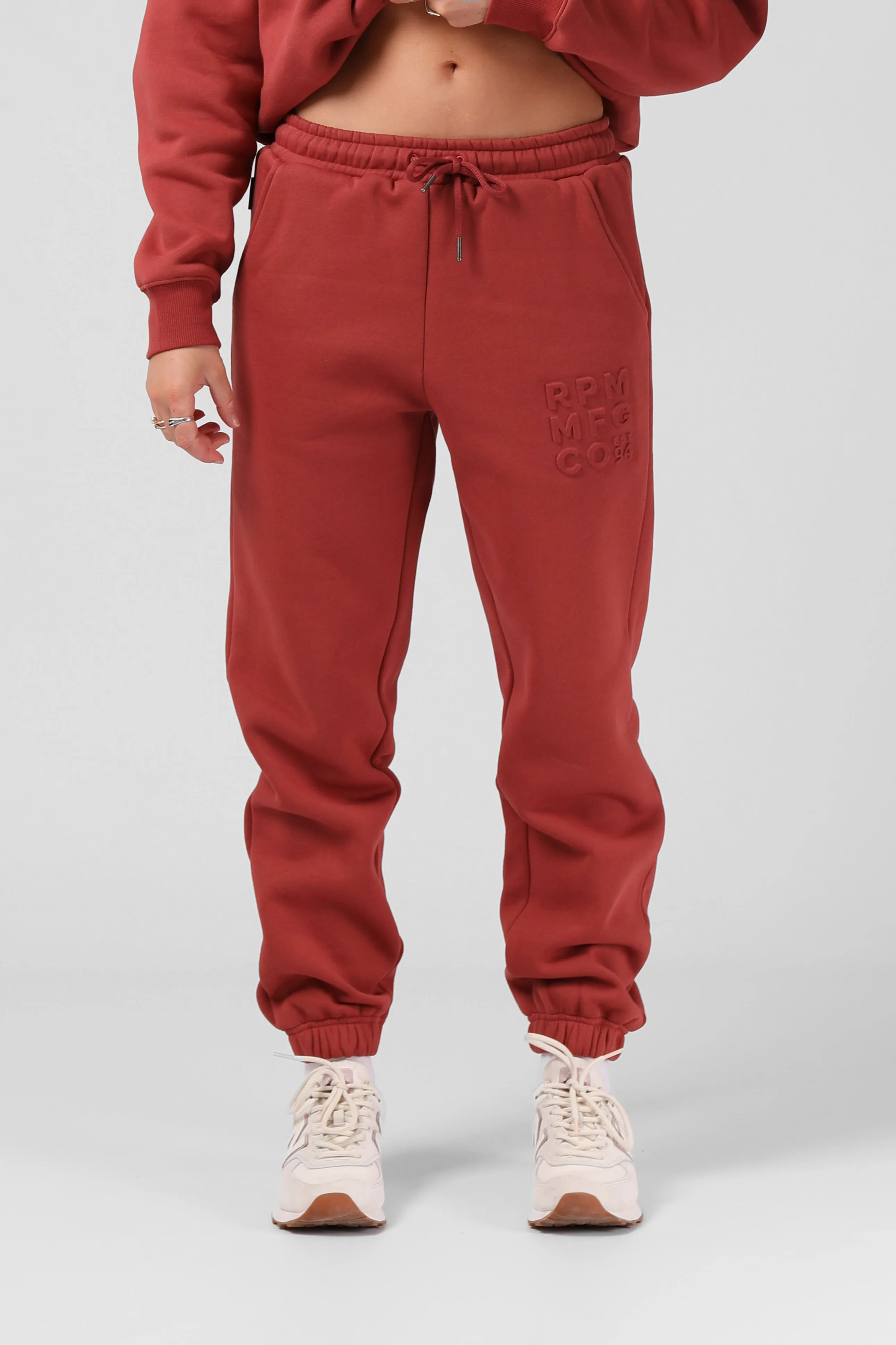 Baggy Tracky Pant - Faded Red