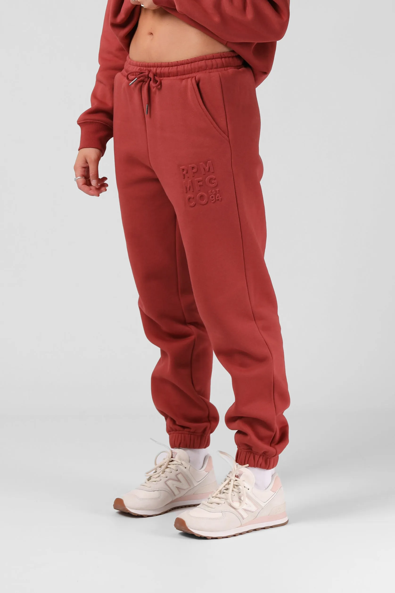 Baggy Tracky Pant - Faded Red