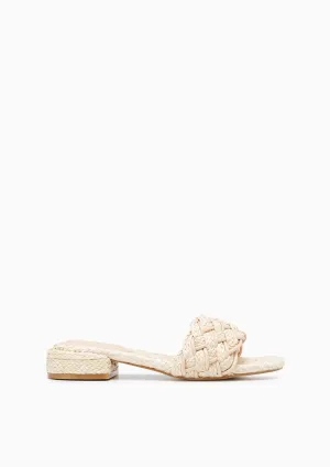 Bahaar Low Heel Sandals - Beige