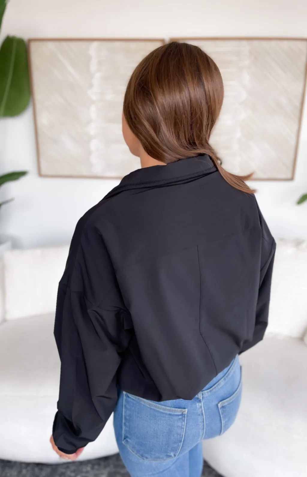 Bailey 3/4 Zip Black Pullover