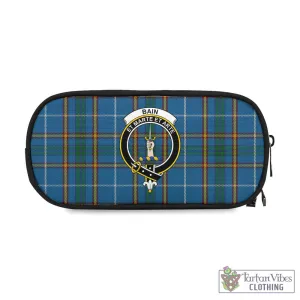 Bain Tartan Pen and Pencil Case with Family Crest