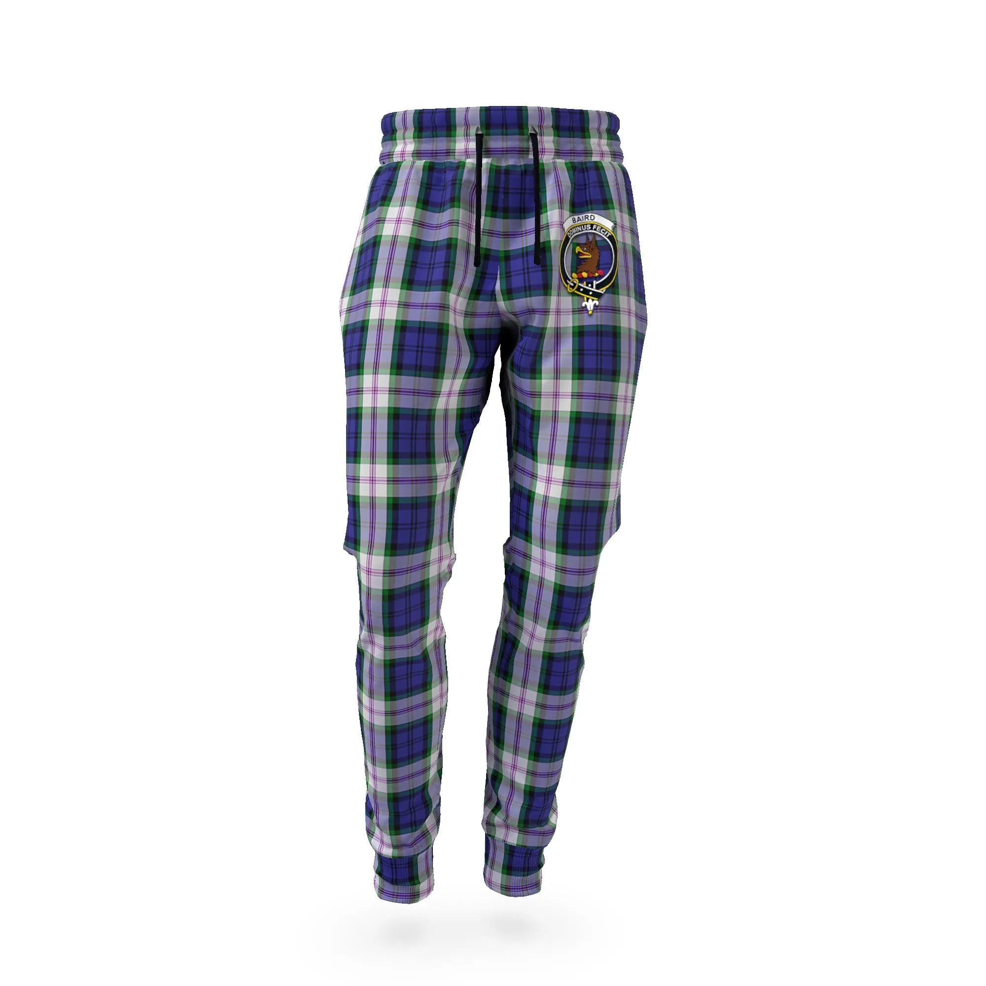 Baird Dress Tartan Joggers Pants with Family Crest