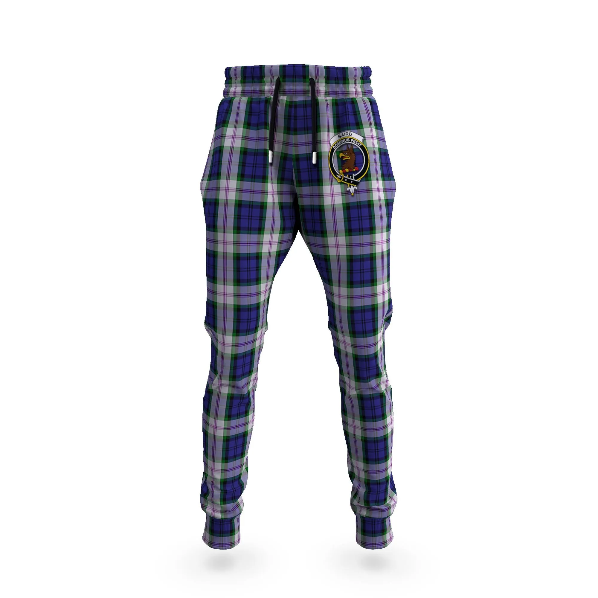Baird Dress Tartan Joggers Pants with Family Crest