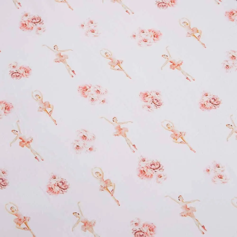 Ballerina Organic Bassinet Sheet / Change Pad Cover