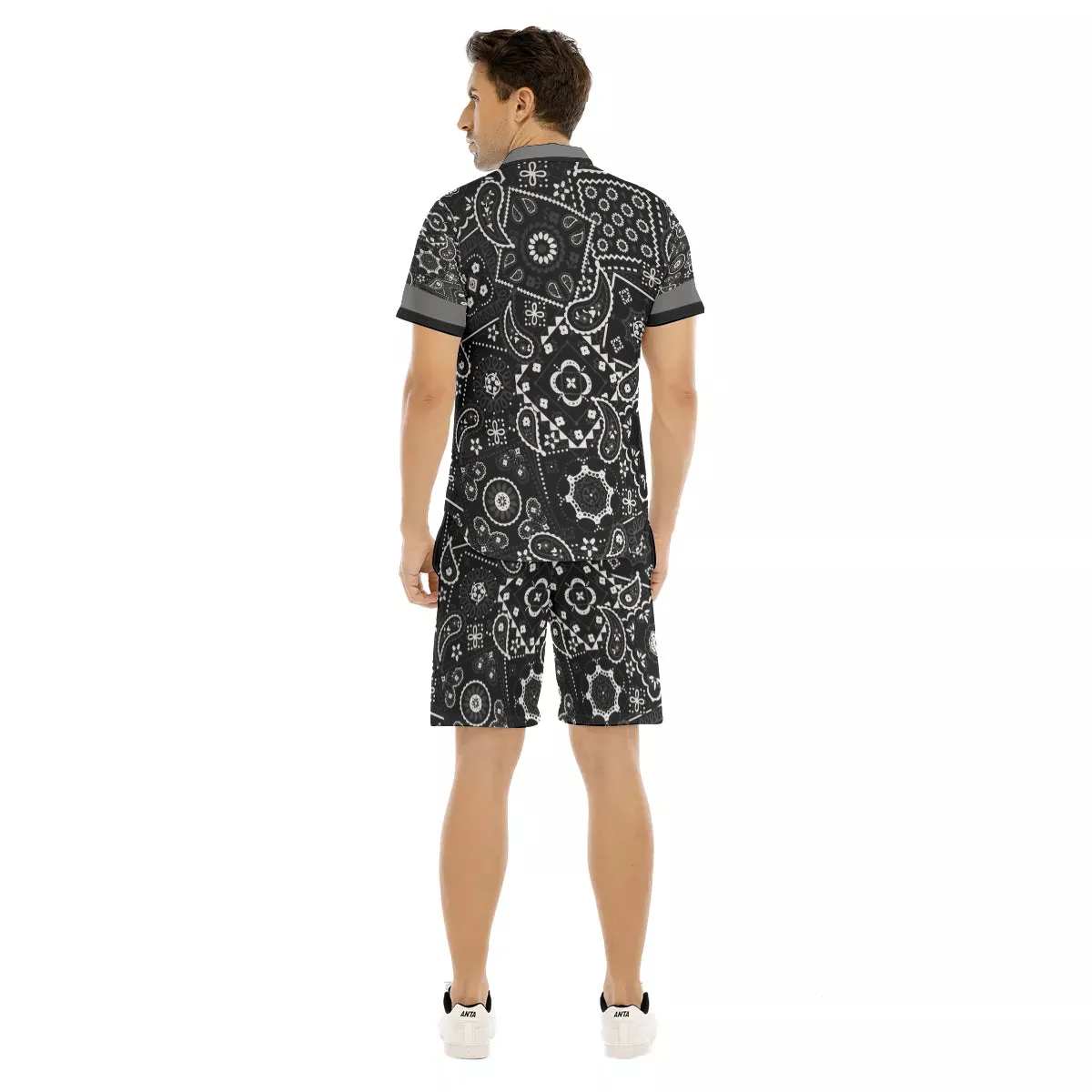 BANDANA VIRAL BLC Men's Short Sleeve Shirt Sets