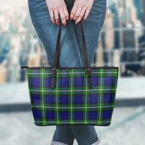 Bannerman Tartan Leather Tote Bag