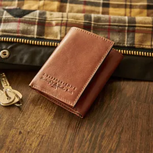 Barbour Torridon Leather Bi Fold Wallet in Congac
