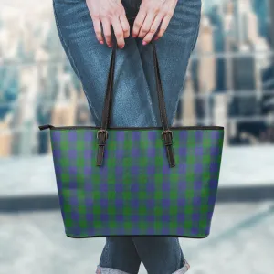 Barclay Tartan Leather Tote Bag