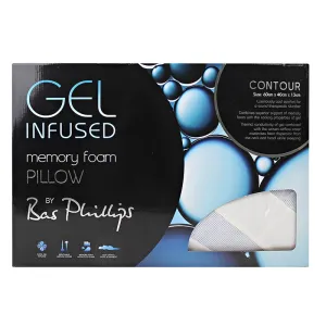 Bas Phillips Gel Infused Contour Memory Foam Pillow