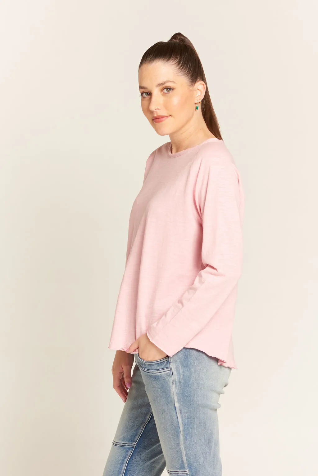 Basic Cotton Tee Soft Pink