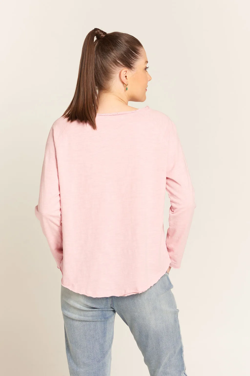 Basic Cotton Tee Soft Pink