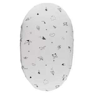 Bassinet Sheet Origami Grey