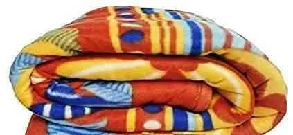 BAVA Soft Warm Fleece Printed Single Bed Blanket (Multicolour, Standard)