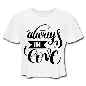 Baydify Cropped Love Tee