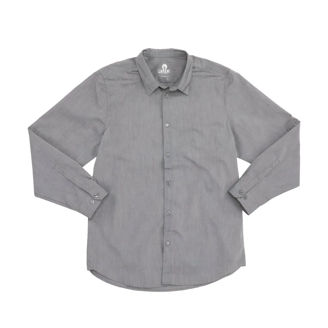 BB336-S Chef Works Urban Modern Chambray Shirt Grey Size S
