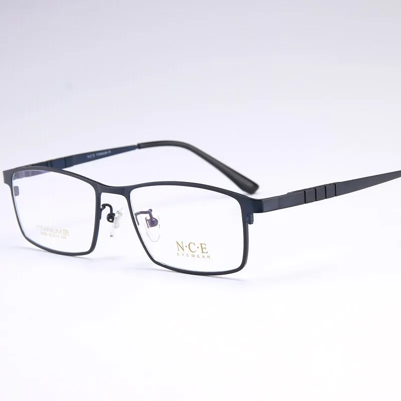 Bclear Men's Full Rim Square Titanium Eyeglasses My5009