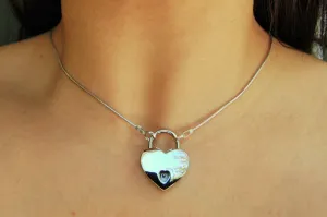 BDSM Submissive Day Collar Locking Solid 925 Sterling Silver Micro Slink  Minimalist  g5